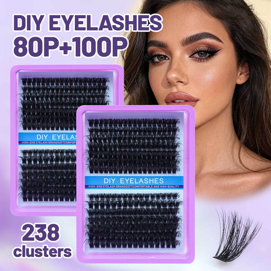 DIY Segmented False Eyelashes Natural Look