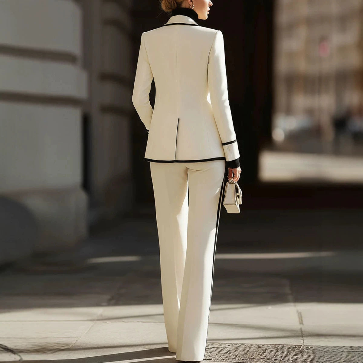 Double Breasted Blazer and Trouser Set