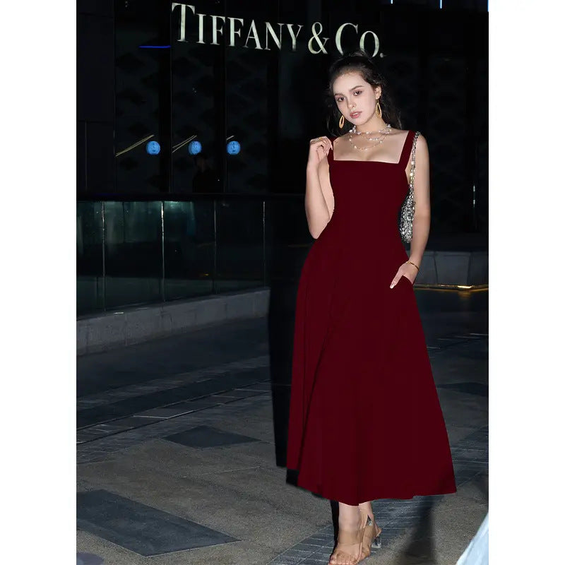 Elegant Long Sleeveless Dress
