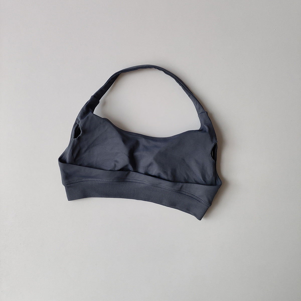 High-Elastic Halter Sports Bra with Removable Pads