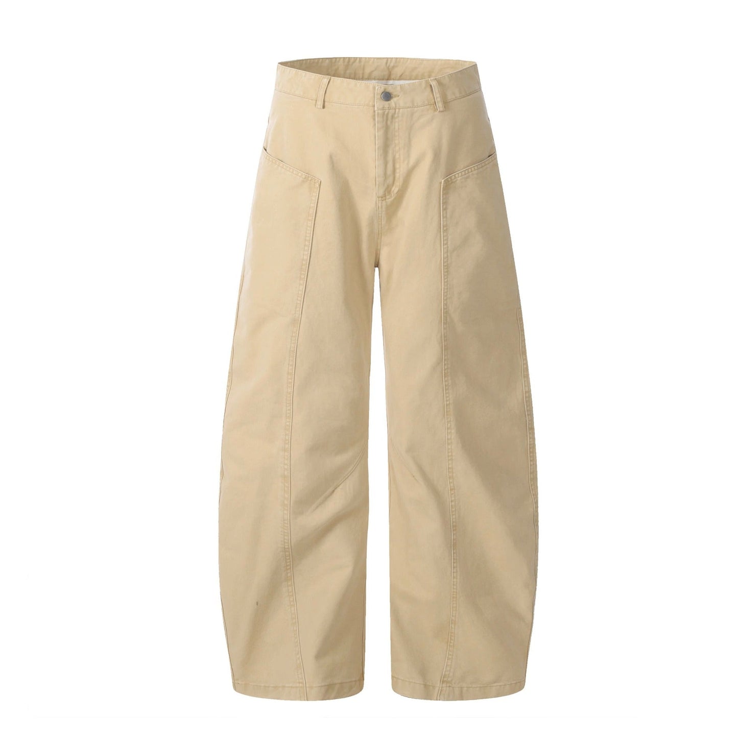 Deconstructed Wide-Leg Cotton Casual Pants Drip Depot