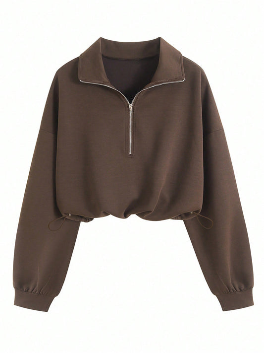 Half-Zip Fleece Sweatshirt