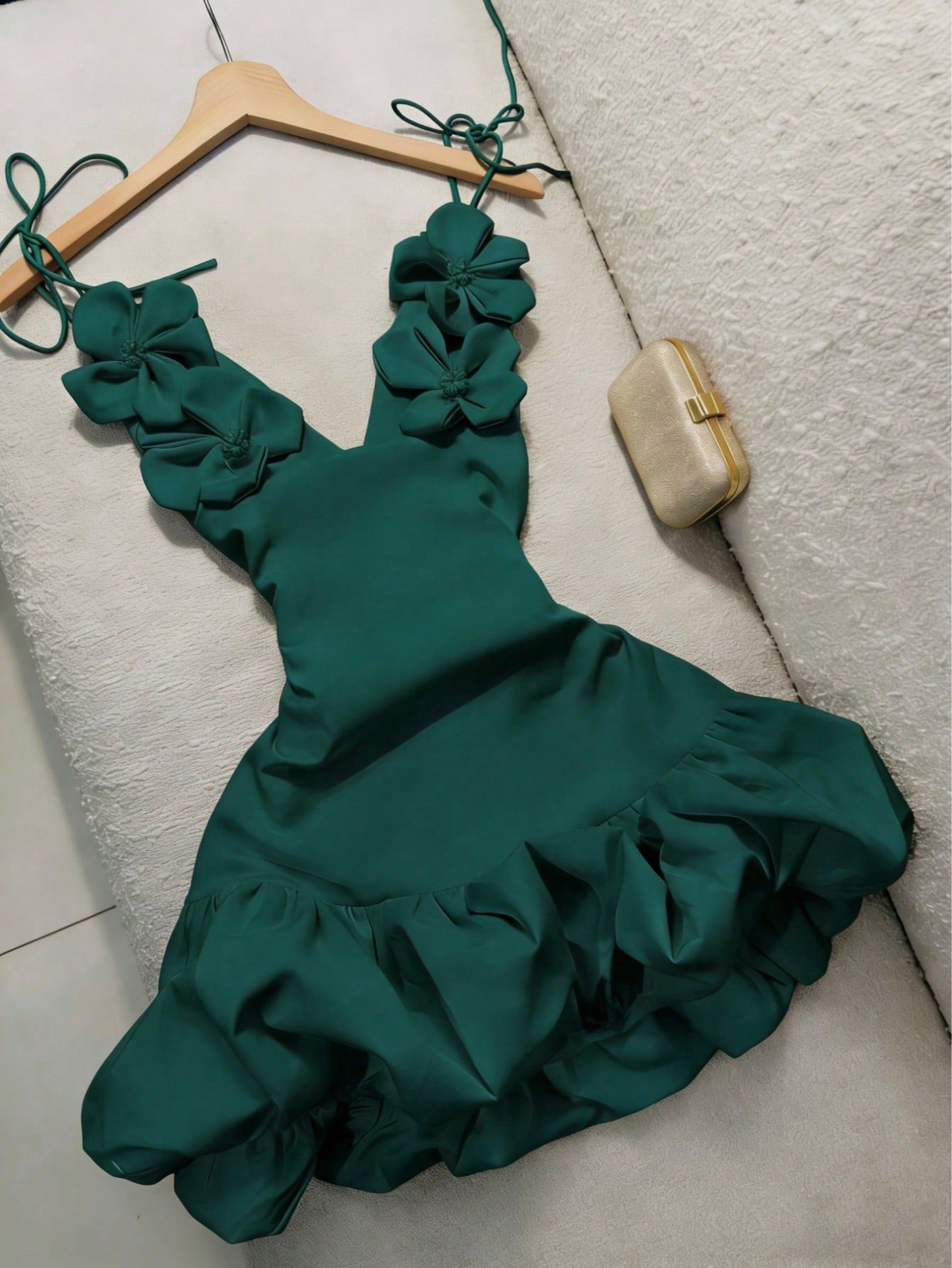 Floral Strap Holiday Dress