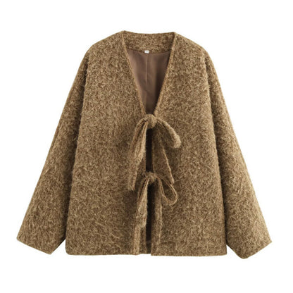 Fashionable Casual Lace-up Jacket