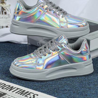 Thick Sole Sequined Casual Sneakers
