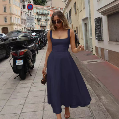 Elegant Long Sleeveless Dress