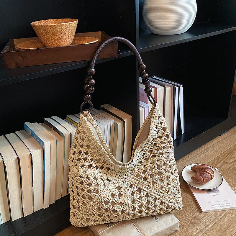 Straw Woven Tote Shoulder Bag