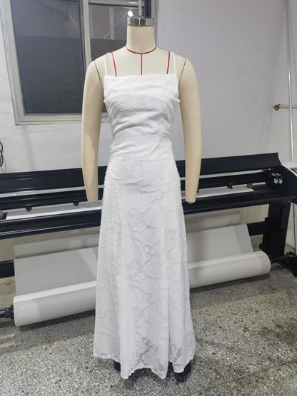 Elegant Lace Backless Evening Dress Drip Depot