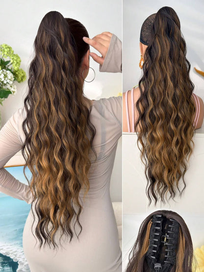 Synthetic Hair Ponytail with Claw Clip Drip Depot