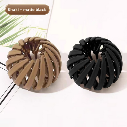 Retractable Hair Bun Maker Clip