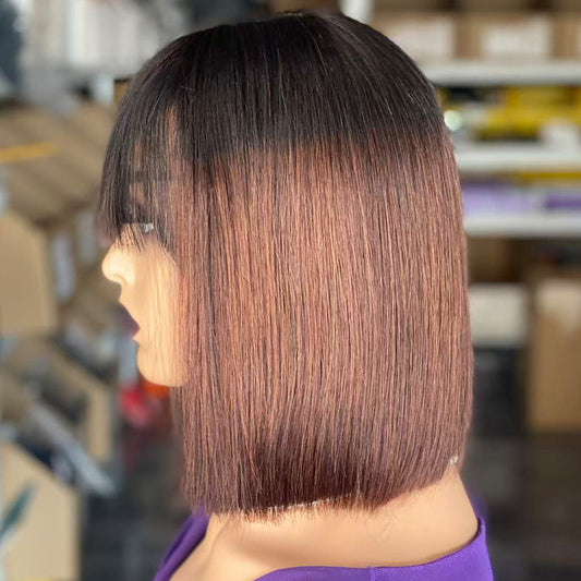 Bone Straight Bob Human Hair Wig Drip Depot