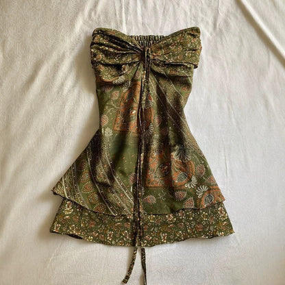 Vintage Chest Wrap Blouse