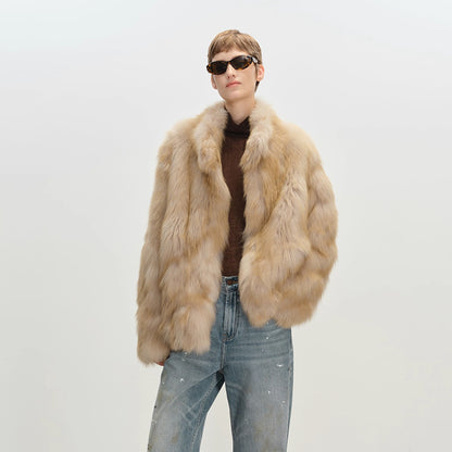Mid-Length Imitation Fur Coat