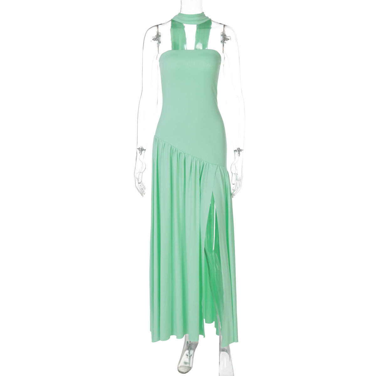 Elegant Strapless Backless Dress