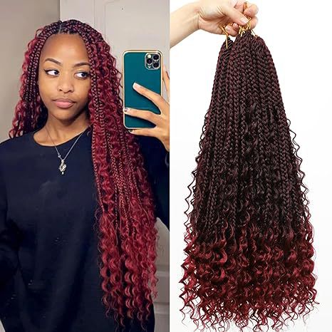 Curly Three-Strand Braids Crochet Hair Braids Drip Depot