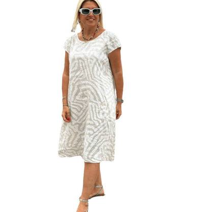 Bohemian Leopard Print Summer Dress