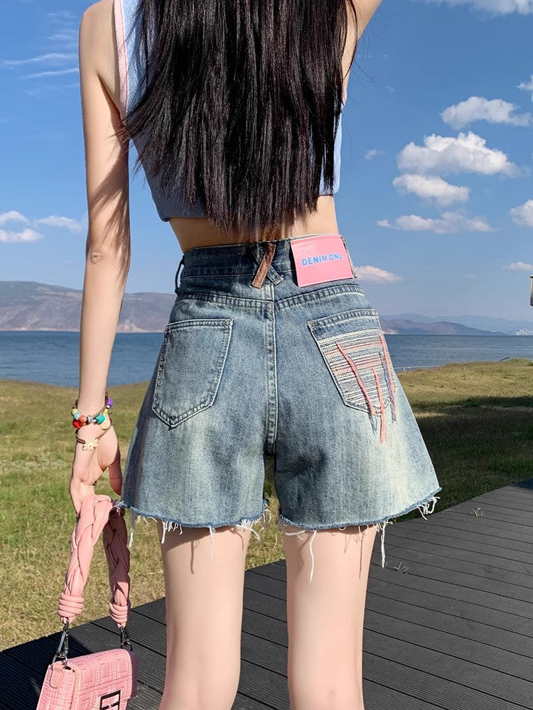 Blue Denim Shorts Women's Drip Depot