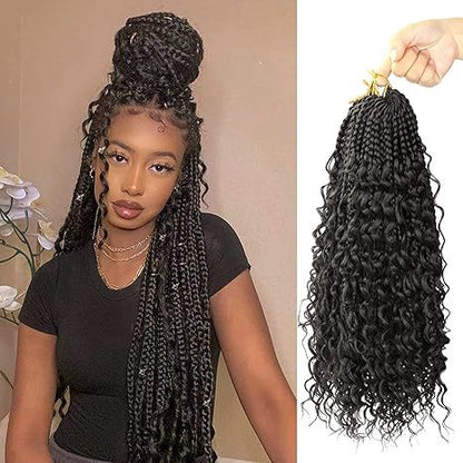 Curly Three-Strand Braids Crochet Hair Braids Drip Depot