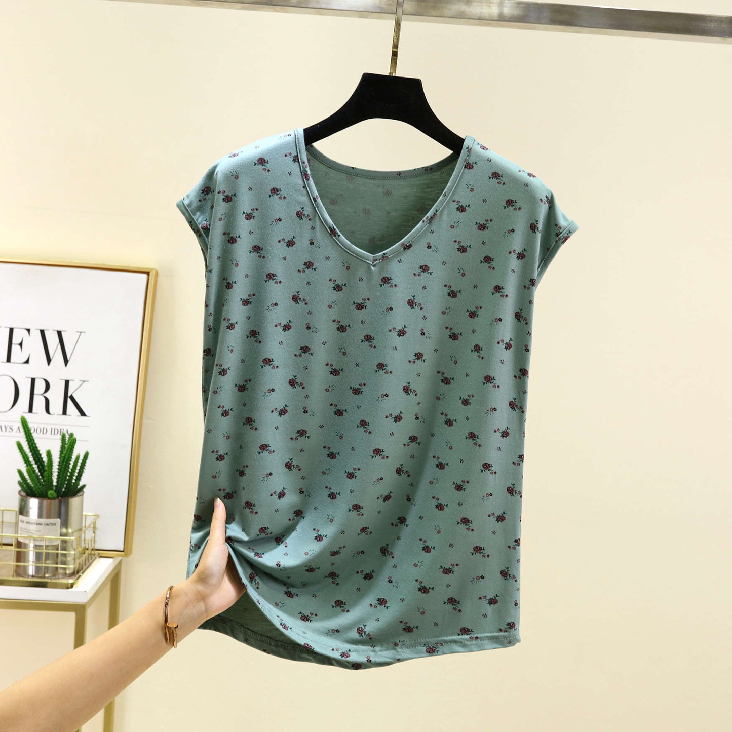 Floral Modal Sleeveless Top