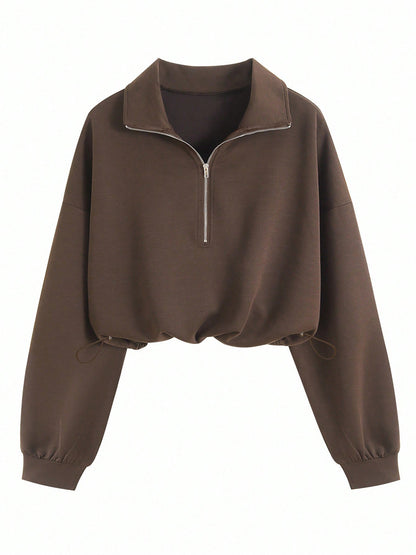 Half-Zip Fleece Sweatshirt