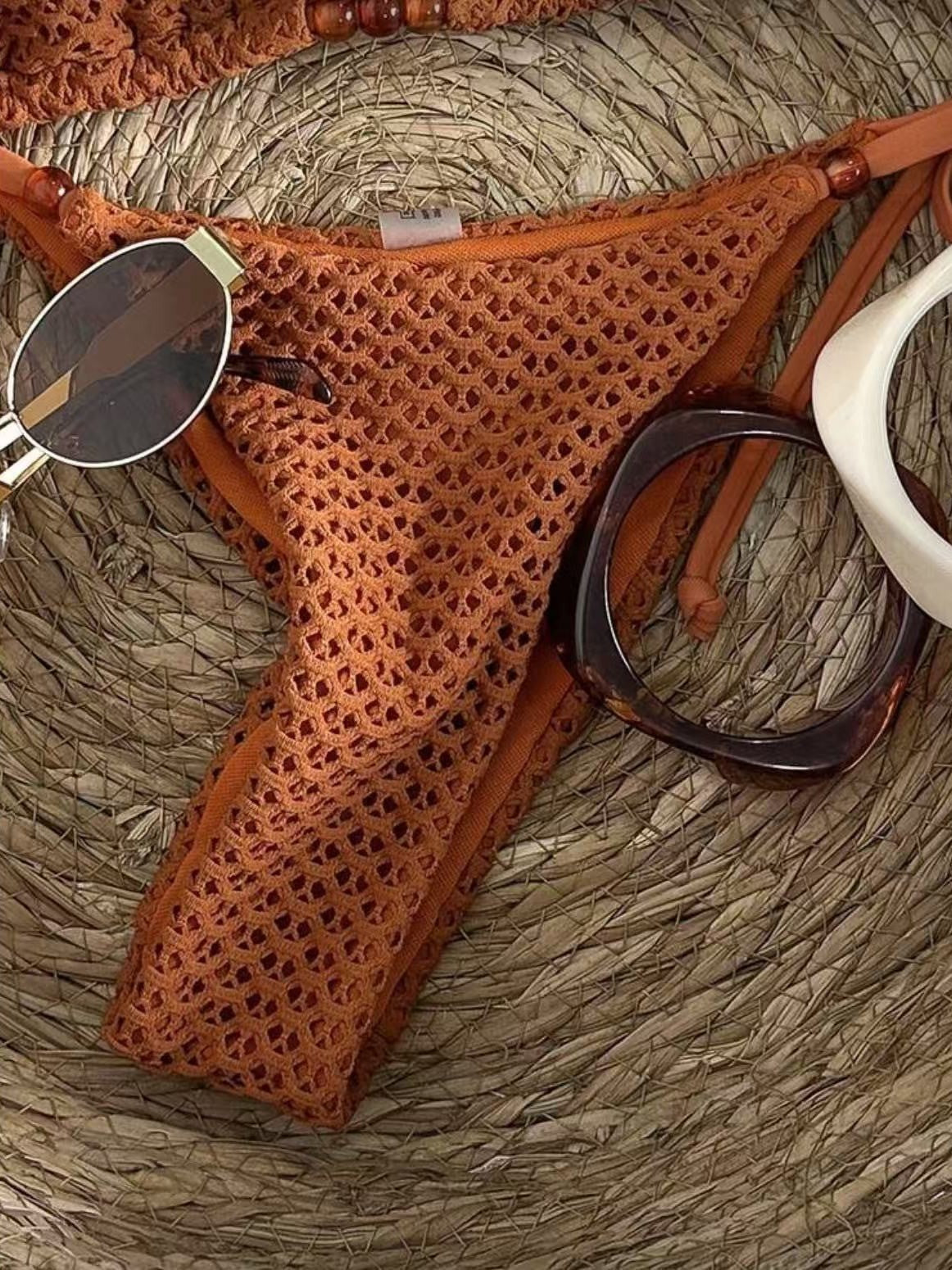 Halter Tie Bikini Two Piece Swimsuit Padded Beach Vacation Swimsuit
