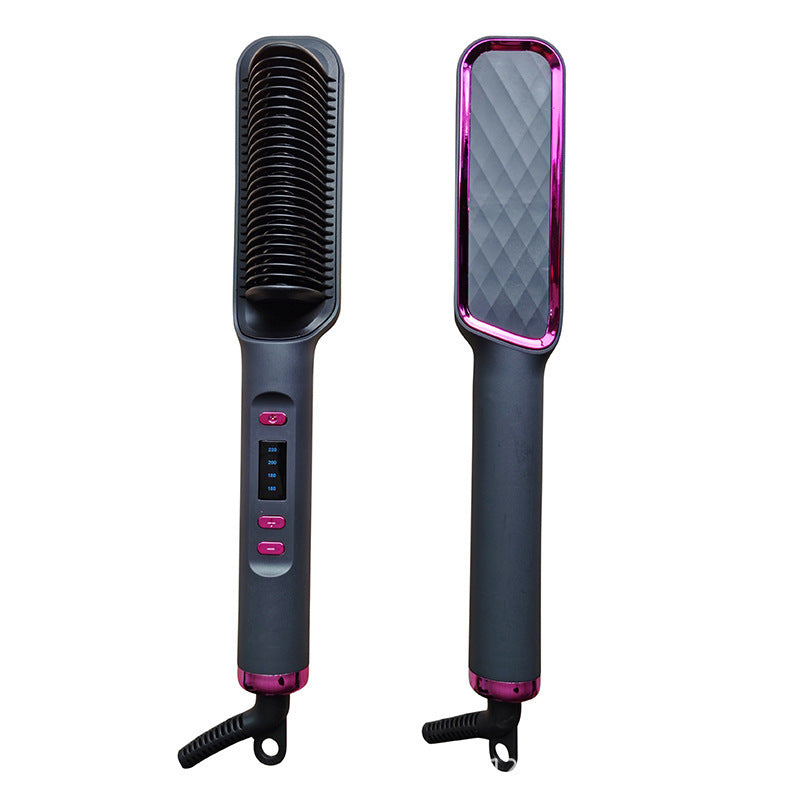LCD Hair Straightening Comb with Negative Ion Technology Drip Depot
