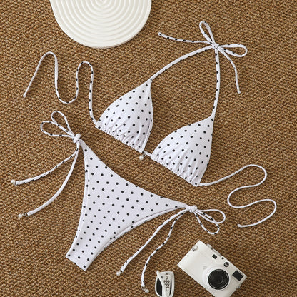 Two Piece Swimsuit Backless Bikini Set