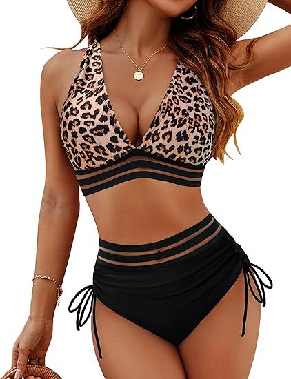 Women's High-Waisted Push-Up Bikini Set
