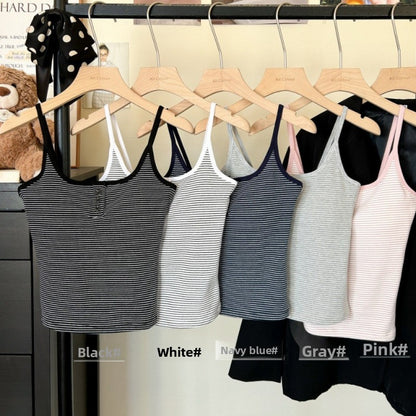 Striped Cotton Camisole