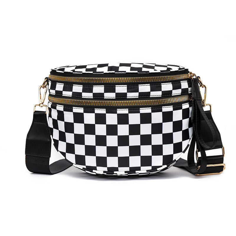 Plaid Crossbody Shoulder Bag