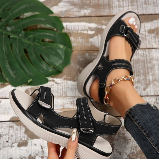 Velcro Wedge Sandals