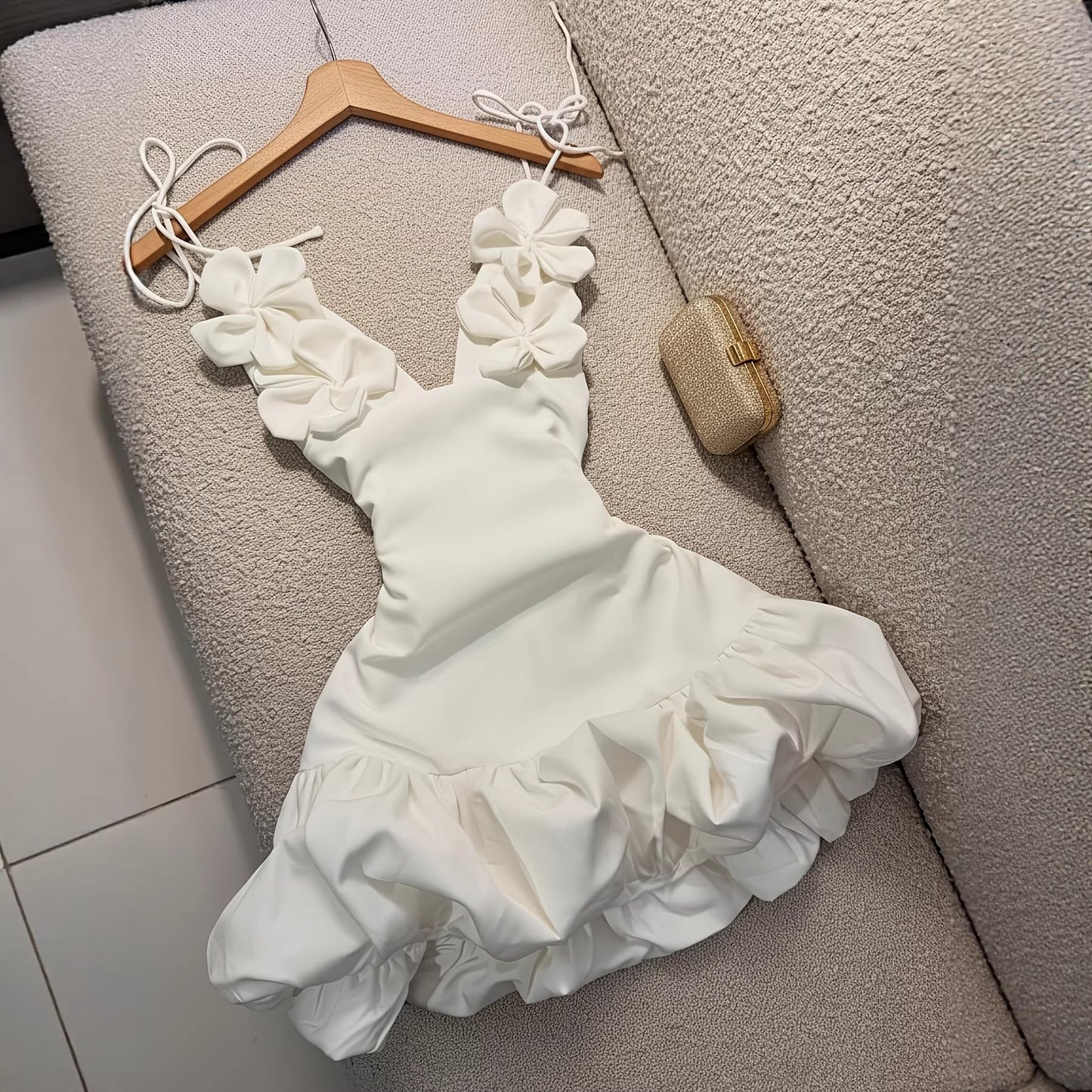 Floral Strap Holiday Dress