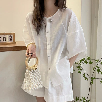 Casual Batwing Sleeve Shirt