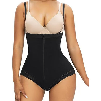 Zipper Front Body Shaping Garment Drip Depot
