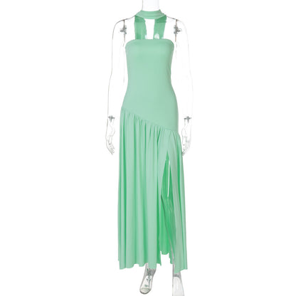 Elegant Strapless Backless Dress