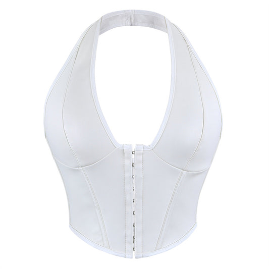 Solid Color Fishbone Corset