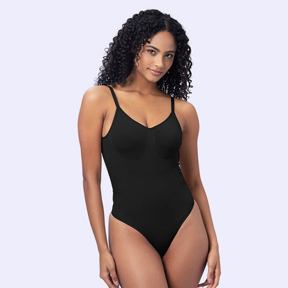 Seamless Wide Strap Slimming Body Shaper Thong Drip Depot