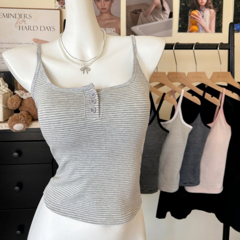 Striped Cotton Camisole
