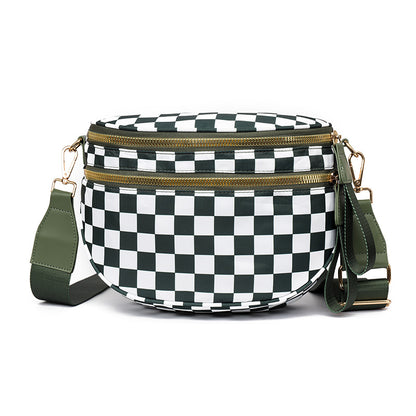 Plaid Crossbody Shoulder Bag