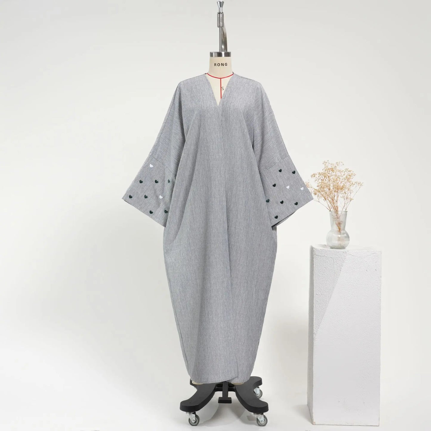 Embroidered  Cardigan Robe