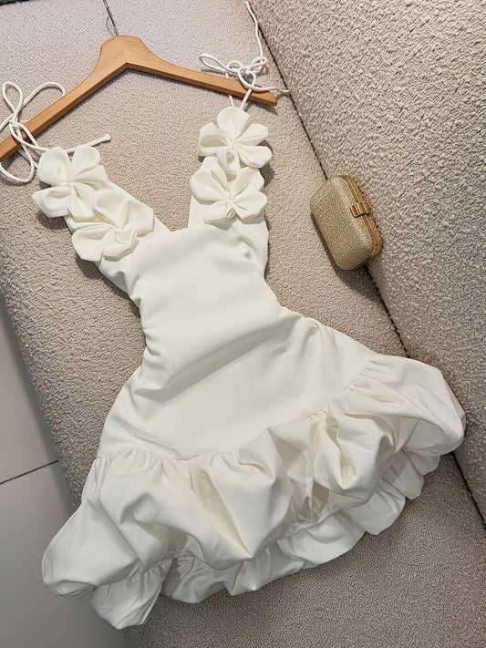 Floral Strap Holiday Dress