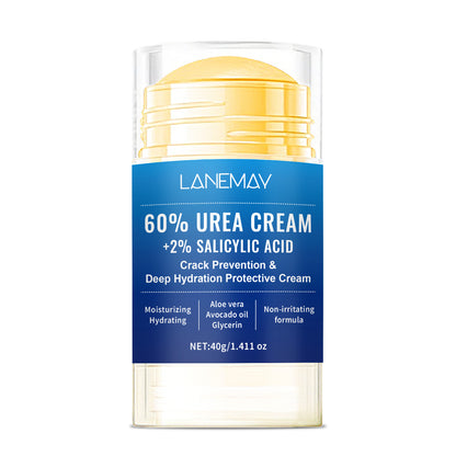 Lanemay 60% Urea + 2% Salicylic Acid Anti-Cracking Repair Cream 40g Deeply Moisturizes Dry and Cracked Hands and Feet