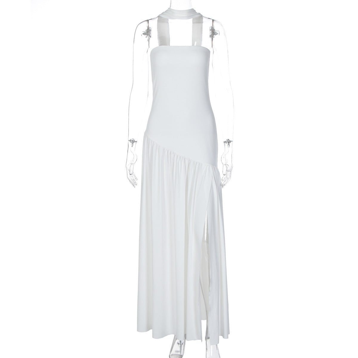 Elegant Strapless Backless Dress