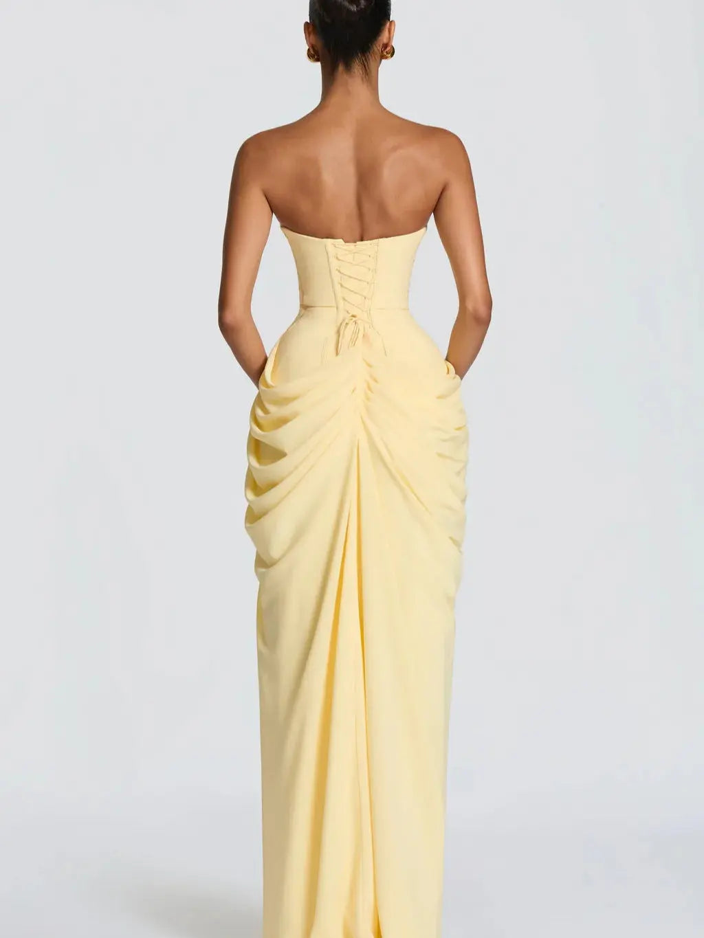 Elegant One Shoulder Evening Gown Drip Depot
