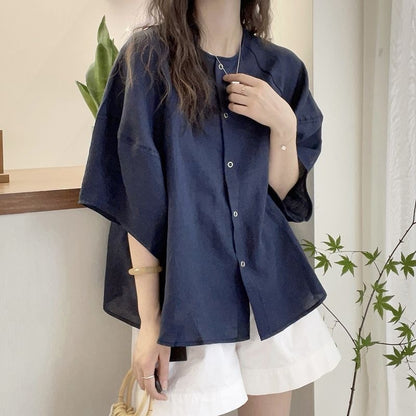 Casual Batwing Sleeve Shirt
