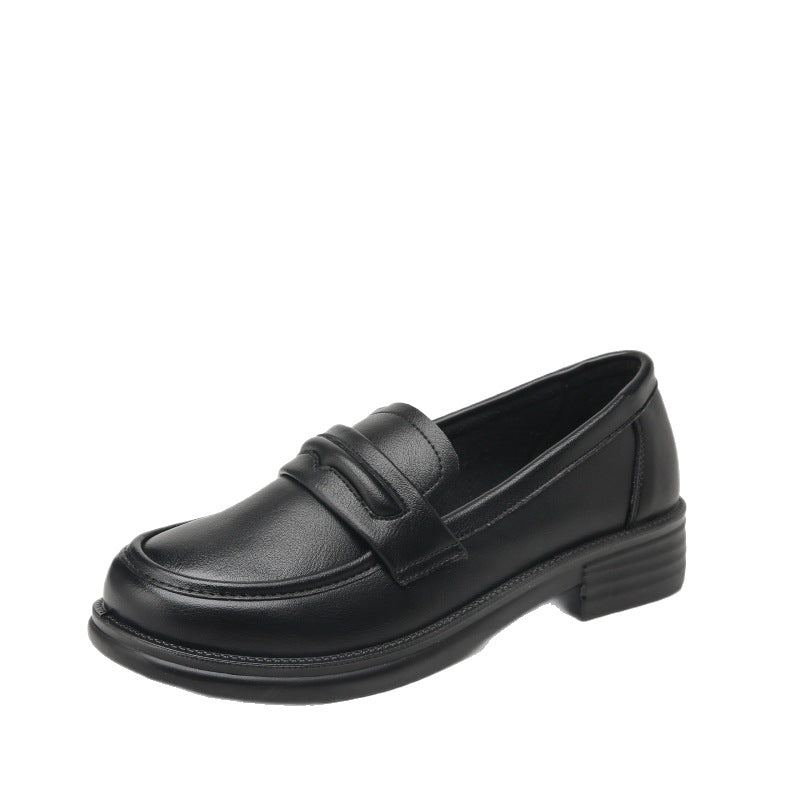 Round-Toe Thick-Soled Loafers