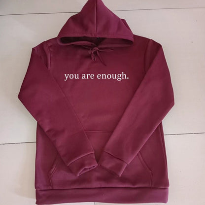 Letter Print Fleece Hoodie Sweatshirt