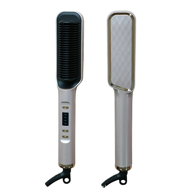 LCD Hair Straightening Comb with Negative Ion Technology Drip Depot