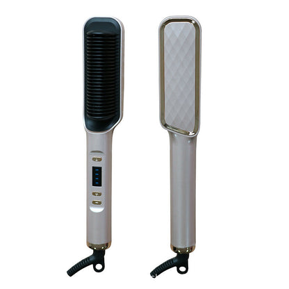 LCD Hair Straightening Comb with Negative Ion Technology Drip Depot
