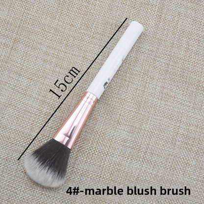 Marble Makeup Brush Pattern Flame Highlight Contour Blush Brush for Beginners